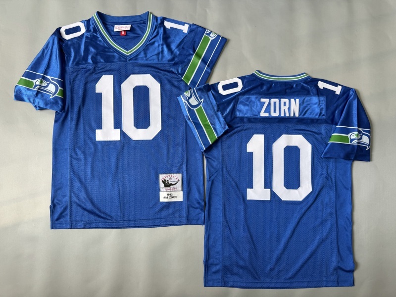 Men 2025 Seattle Seahawks #10 Zorn blue Throwback Limited NFL Jersey style 001->seattle seahawks->NFL Jersey